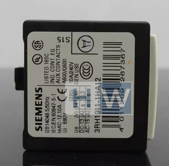 1Pc  SIE-MENS Auxiliary Contact 3RH1911-1HA12