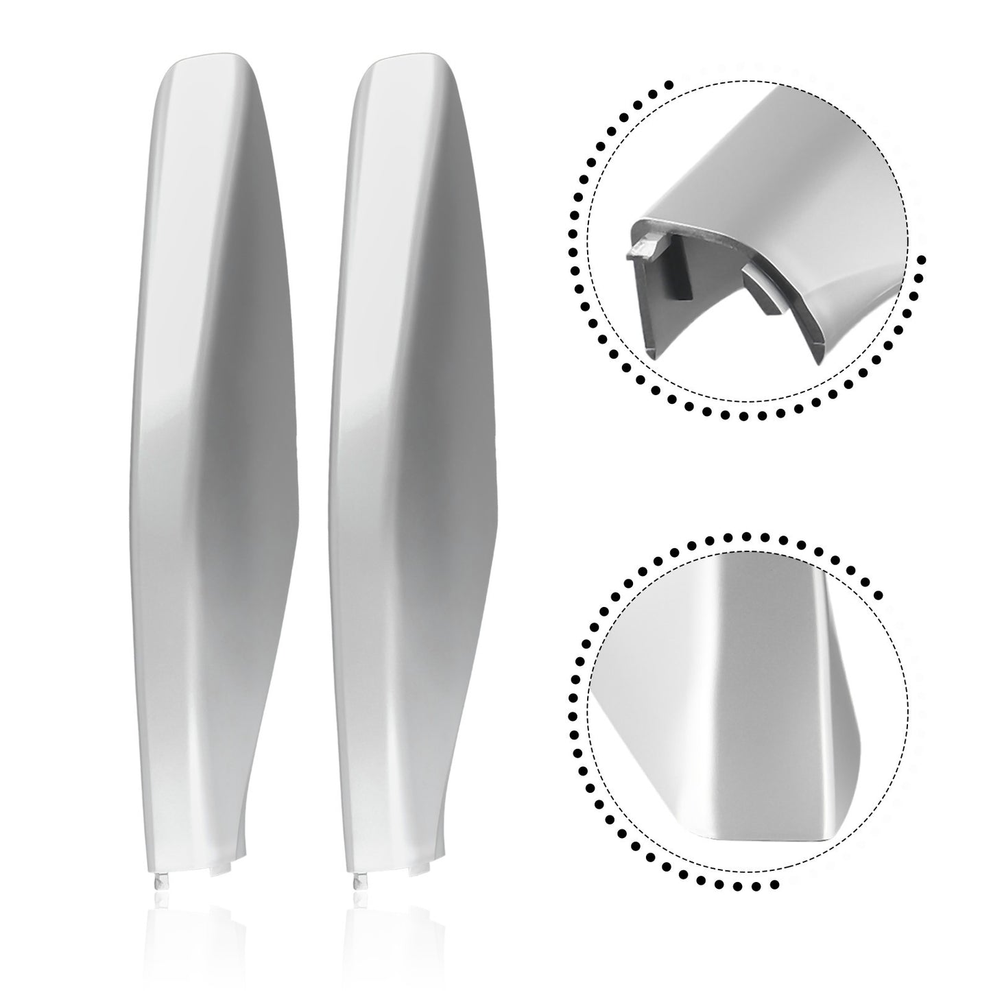 Plastic Rack Rail End-Cover Replace Shells Silver Roof For Lexus GX470 2003-2009