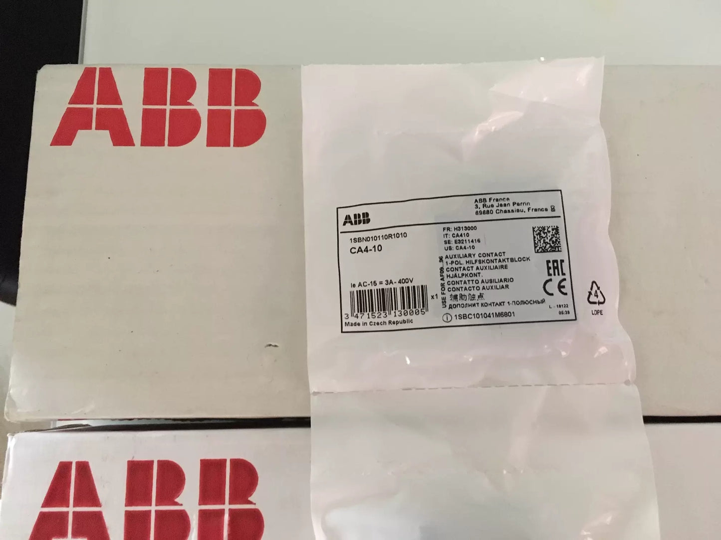 2pcs Auxiliary contact CA4-10 of ABB contactor