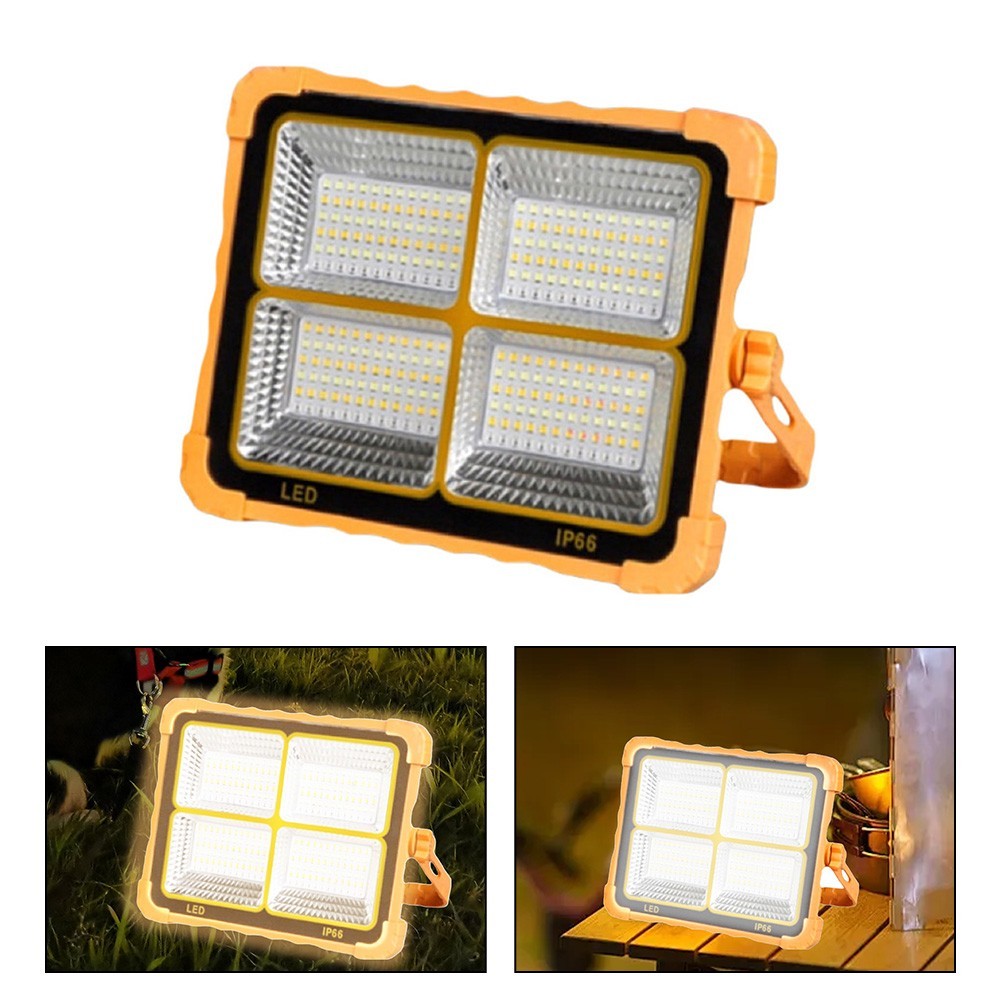 Portable Solar Flood Light for Camping Fishing Construction Activities