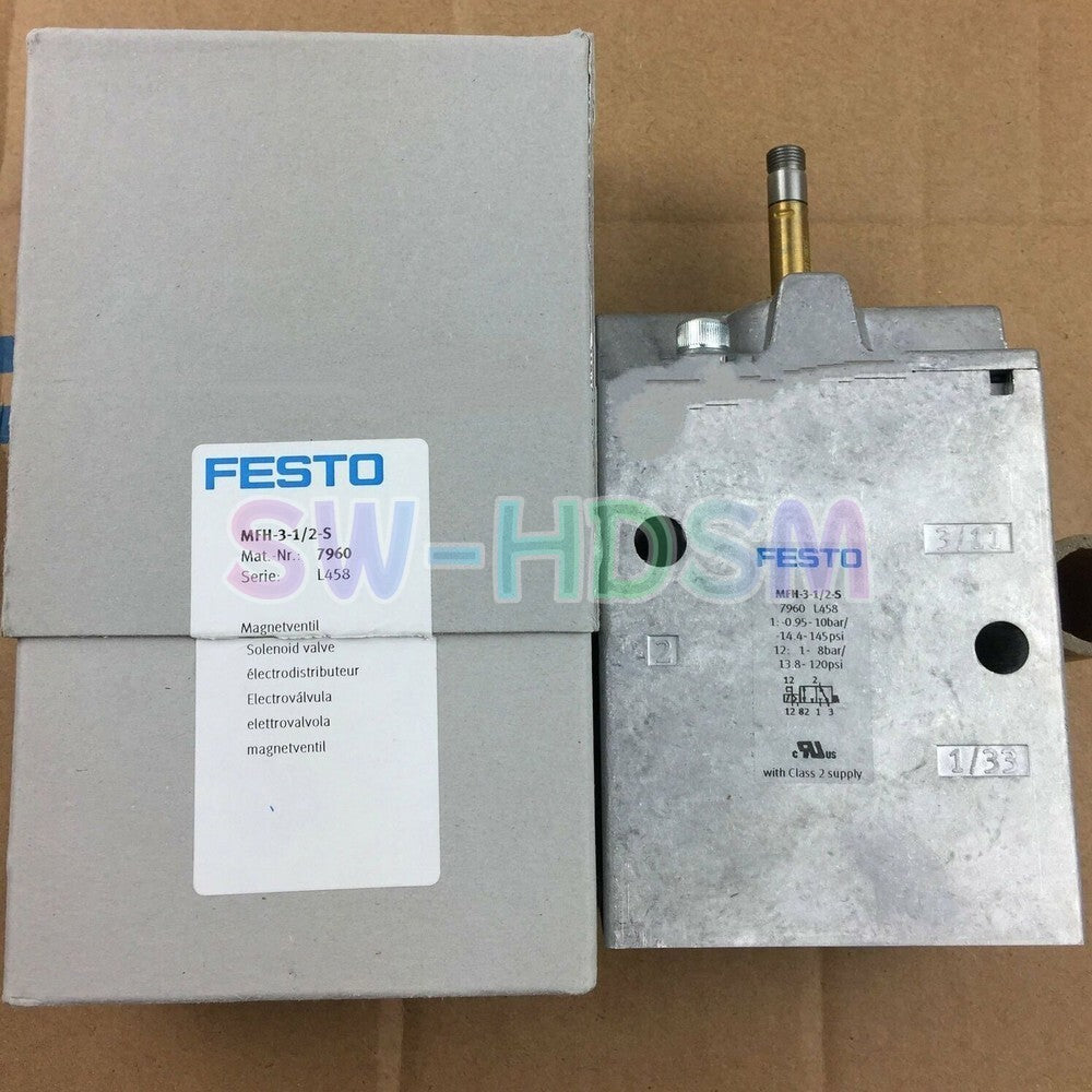 1PCS  For FESTO MFH-3-1/2-S 7960 Solenoid Valve freight free