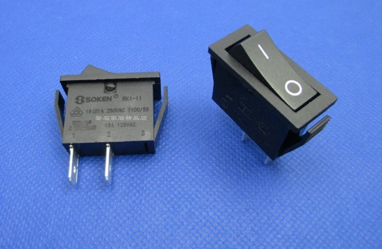 5pcs SOKEN RK1-11 16A 125/250VAC Rocker Switch 2pins