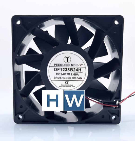 1PC DF1238B24H DC24V 1.60A 12cm 2-wire Inverter Cooling Fan