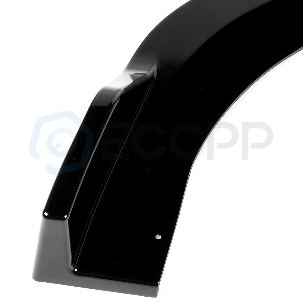 For Honda Accord 2018 2019 Glossy Black 3PCS Front Bumper Cover Trim Spoiler Lip