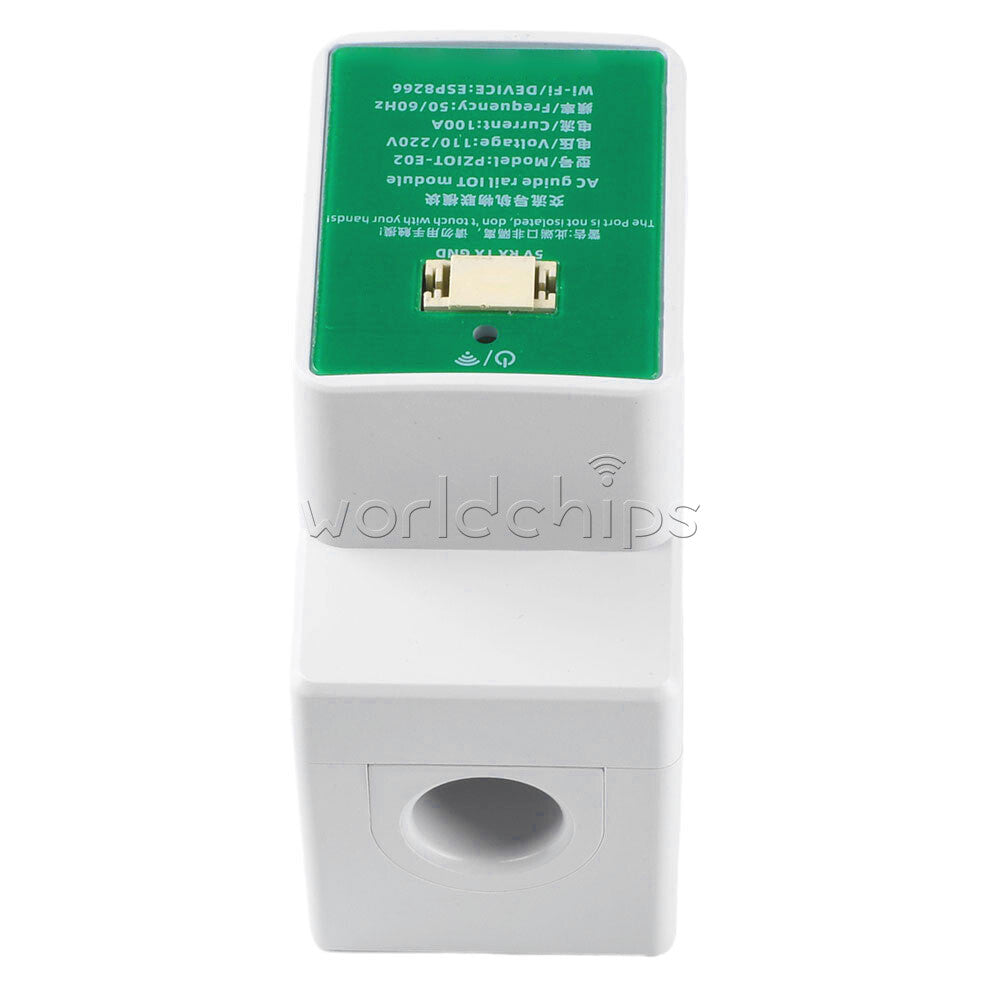 Din Rail Single Phase 100A WIFI Smart Energy Meter Power Monitor AC 110/220V