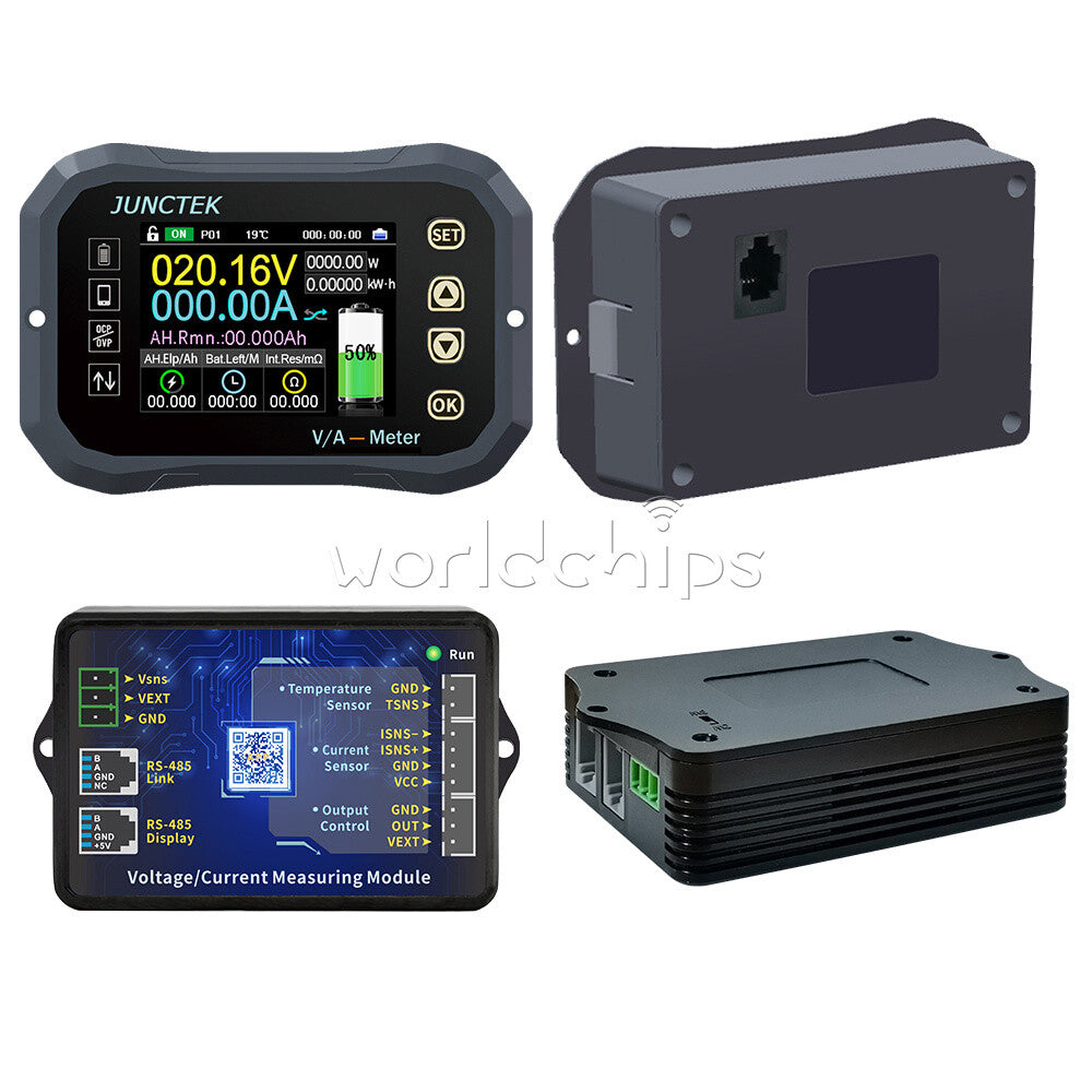 KG-F 100A 400A 600A Coulomb Meter Voltage Current Battery Power Tester Ammeter