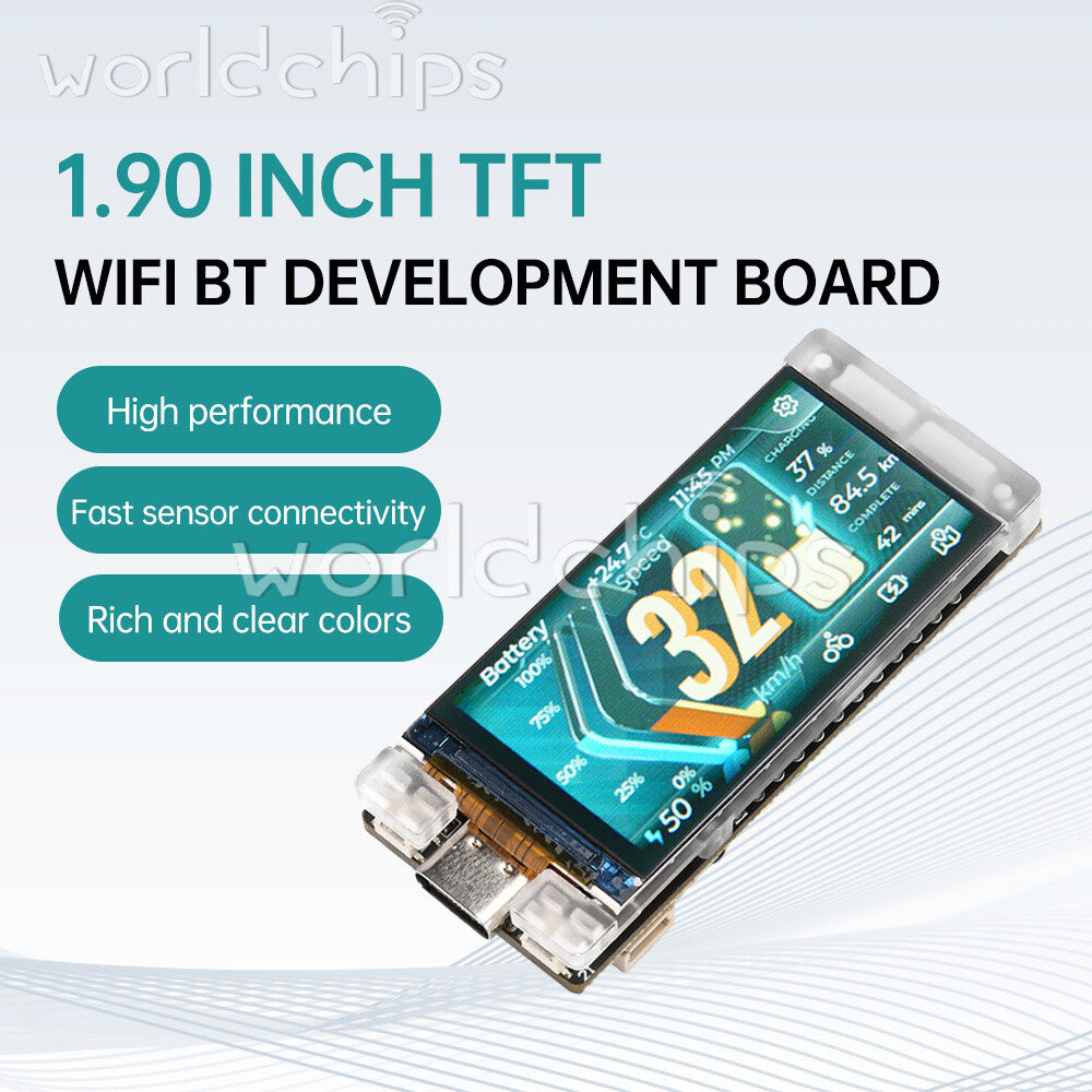 1.9Inch TFT ESP32-S3R8 LoRaWAN WIFI Bluetooth Development Board HT-VMT190 Module