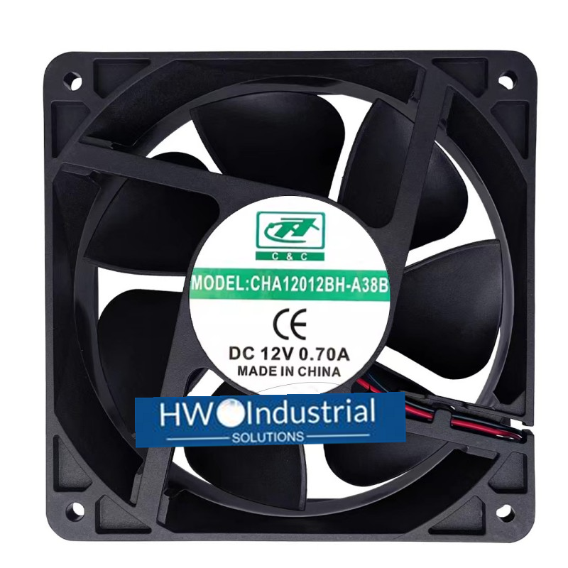 CHA12012BH-A38B DC12V 0.70A 12CM Double Ball High Air Volume Cooling Fan