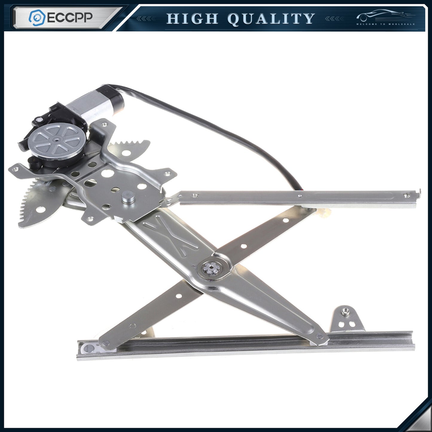 For 1997-2001 Toyota Camry Rear Passenger Side Power Window Regulator with Motor