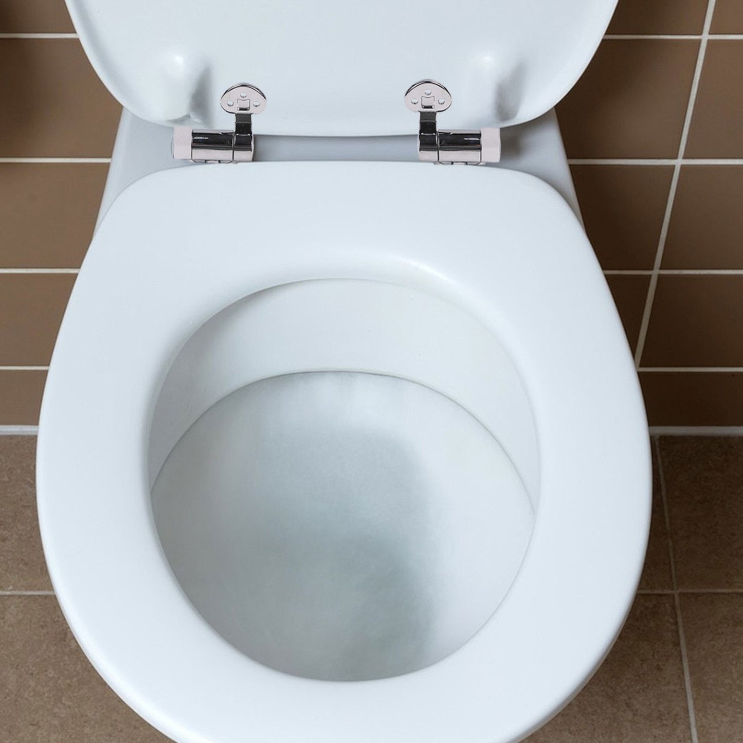 Toilet Seat Replacement Hinges Set Featuring Soft Close Mechanism For Quiet Use