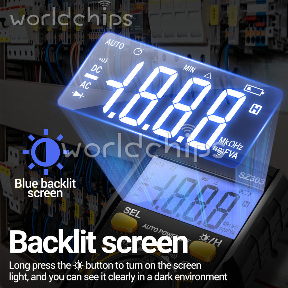 ANENG SZ303 Digital Multimeter Backlight Voltmeter Resistance AC DC Meter Tester