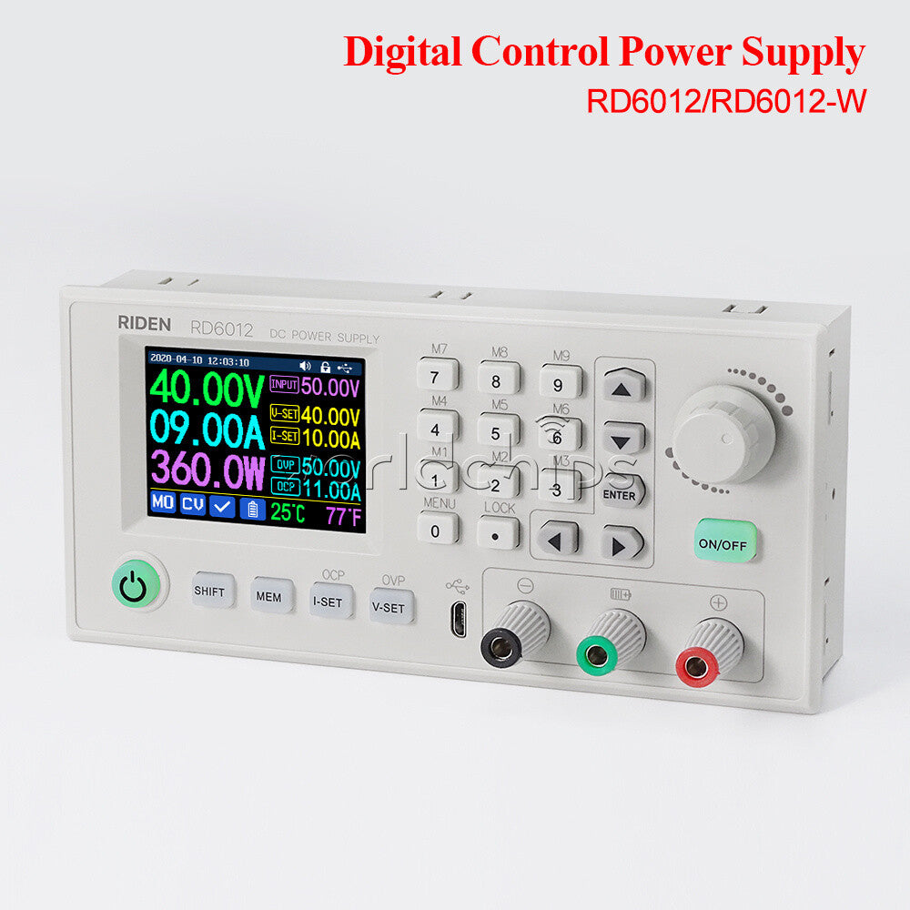 RD6012 60V Digital Control DC Adjustable Voltage USB WiFi Step-down Power Supply