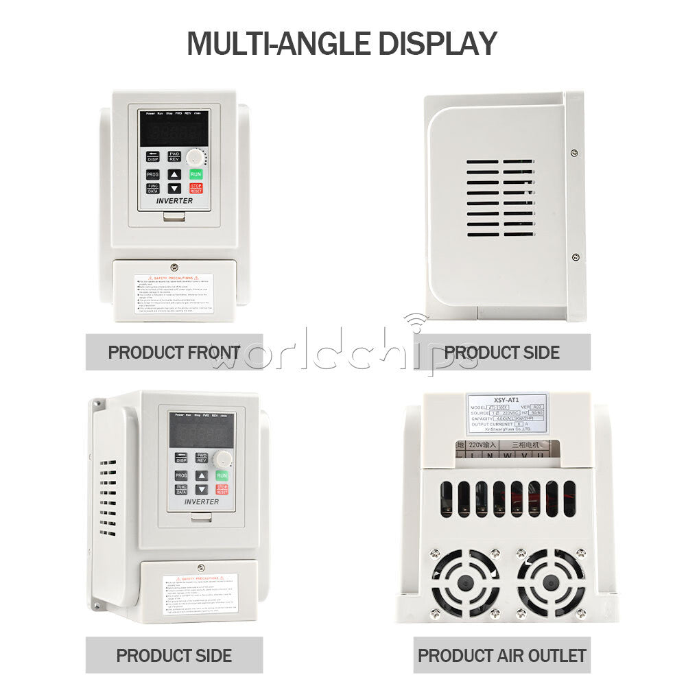 220V 1.5KW Variable Frequency Drive Inverter CNC VFD VSD Single To Three Phase