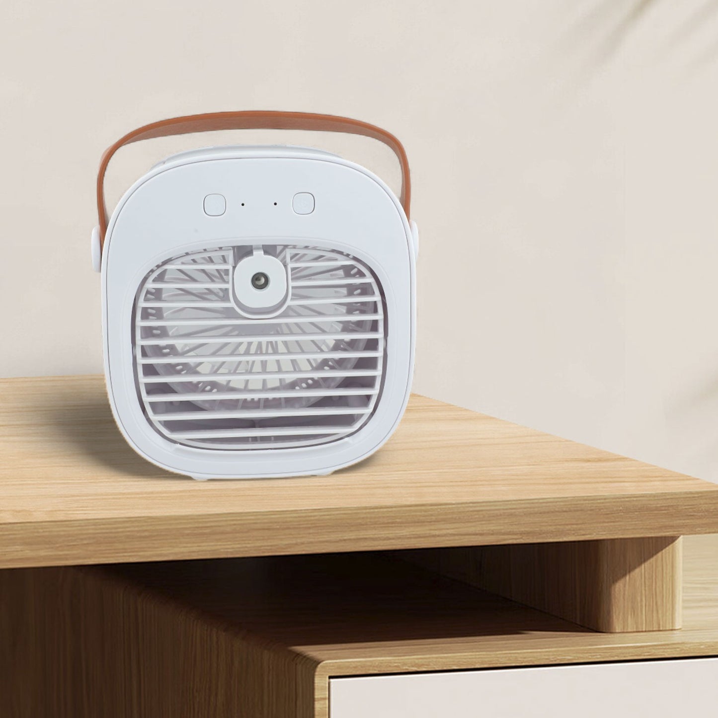 Portable Air Conditioner with Humidifier and 3 Speed Fan Controls for Desk