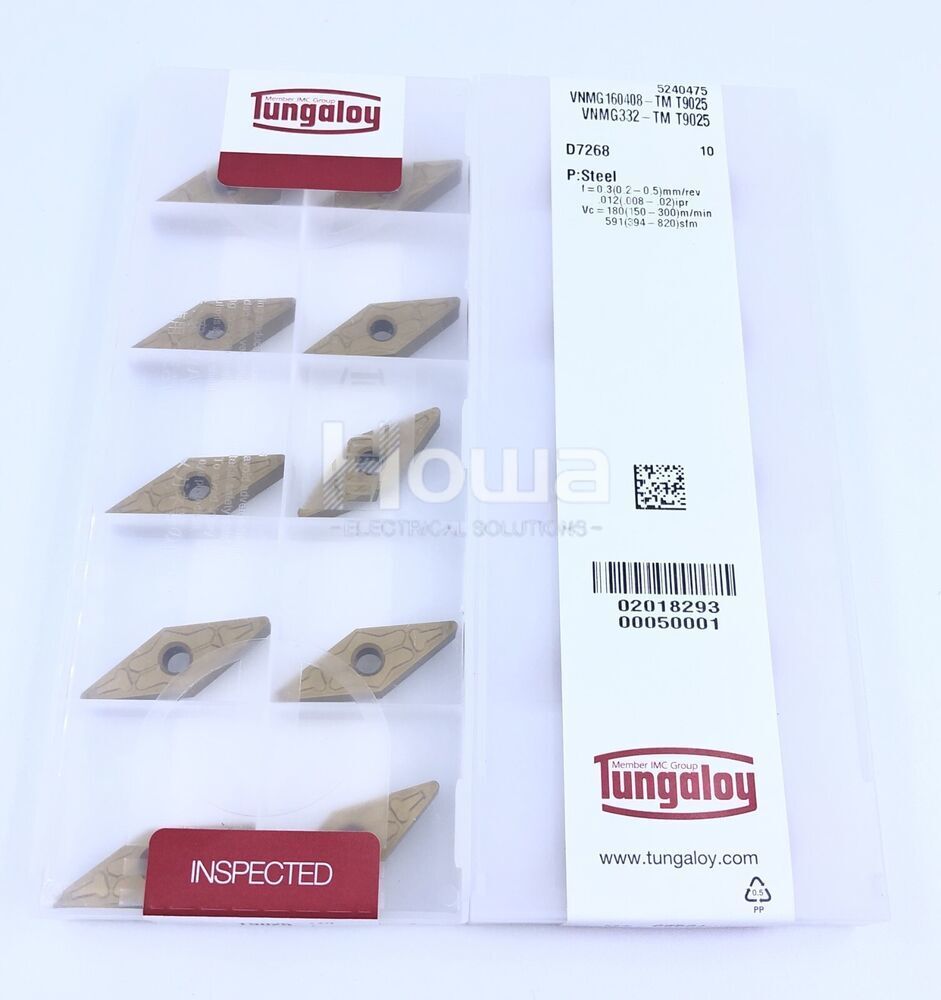 10Pcs/box Tungaloy VNMG160408-TM T9025 VNMG332-TM CNC Carbide Inserts Blade