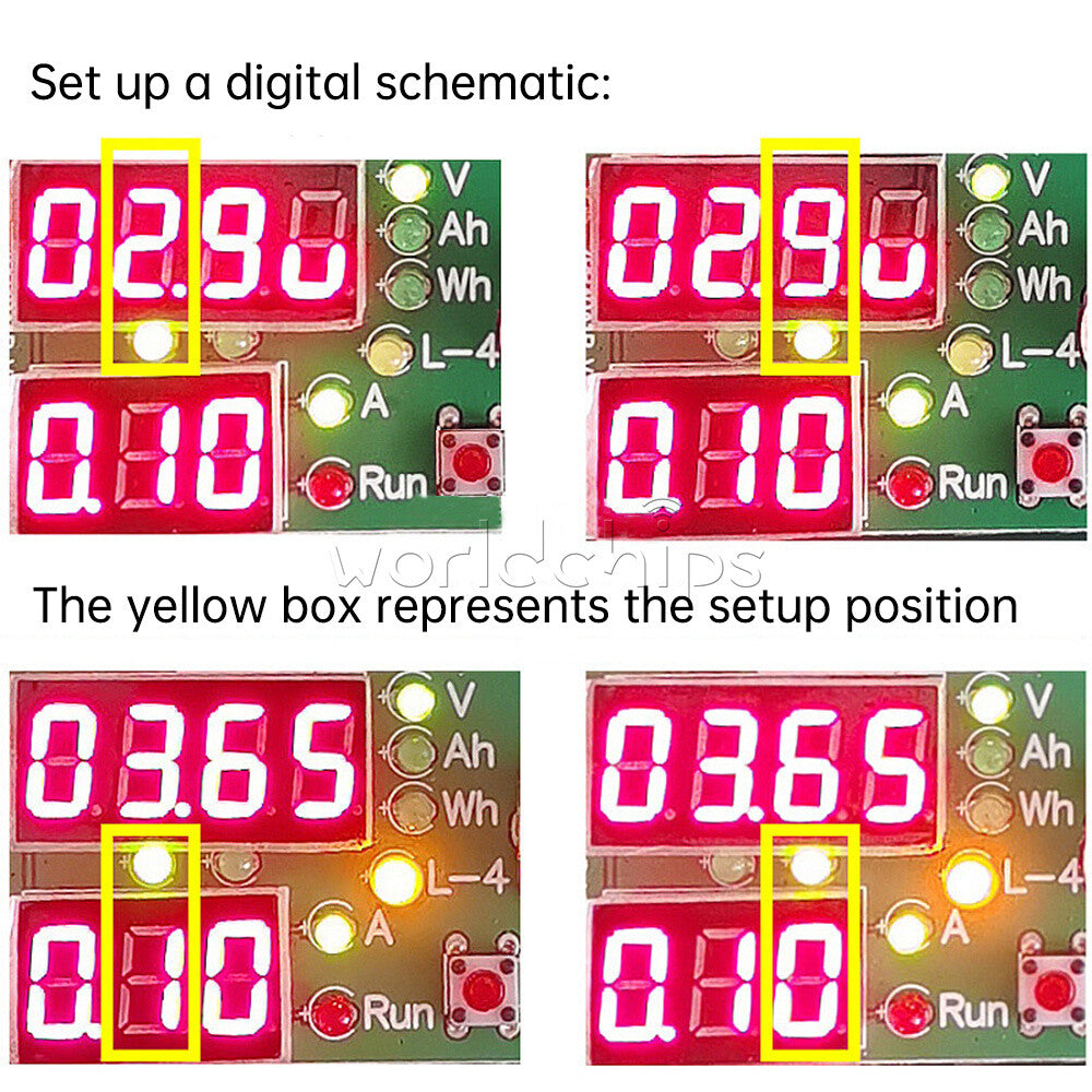60W 110W Constant Current Electronic Load Discharge Battery Capacity Tester 30V