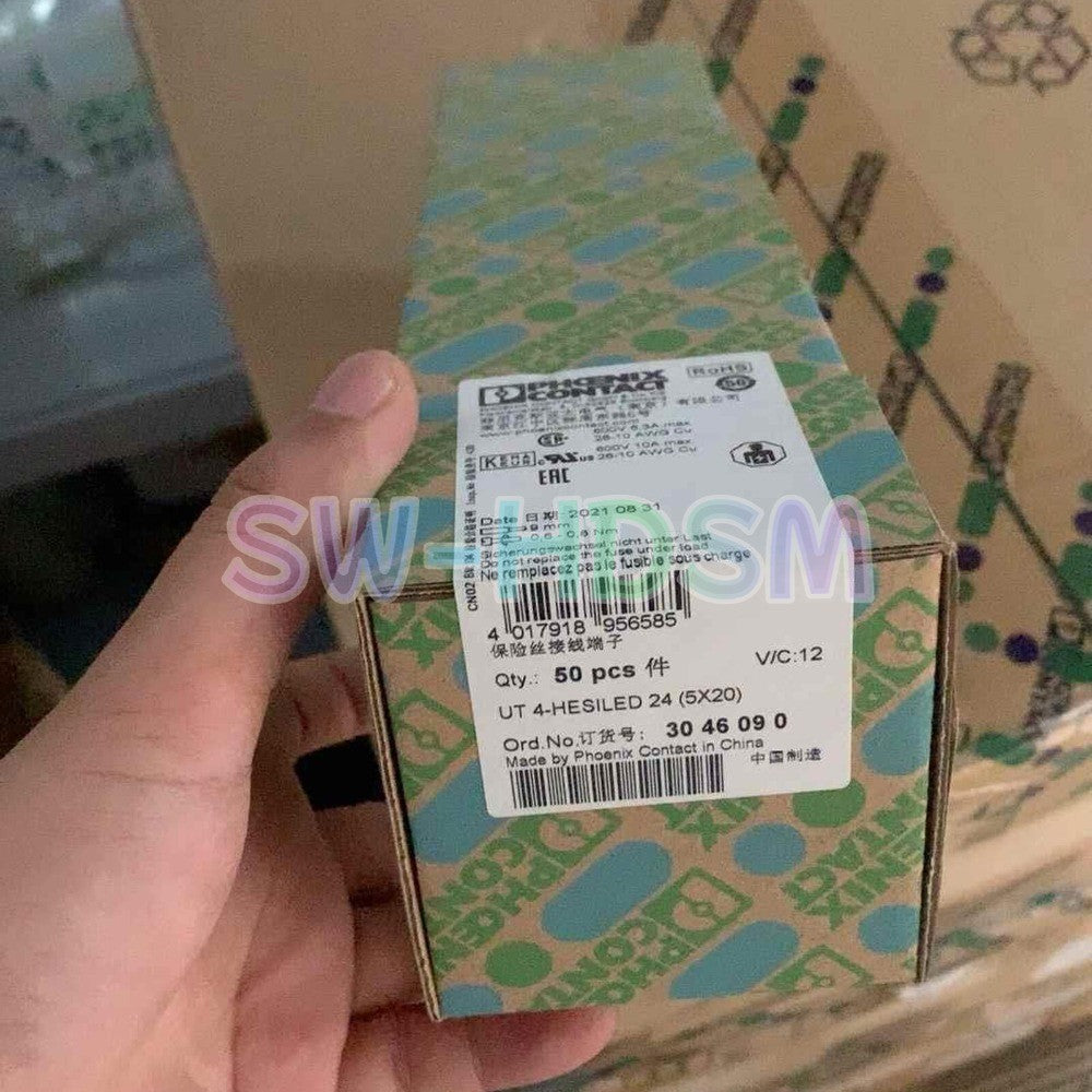 50PCS For Phoenix Contact 3046090 UT 4-HESILED 24 (5X20) fuse terminal