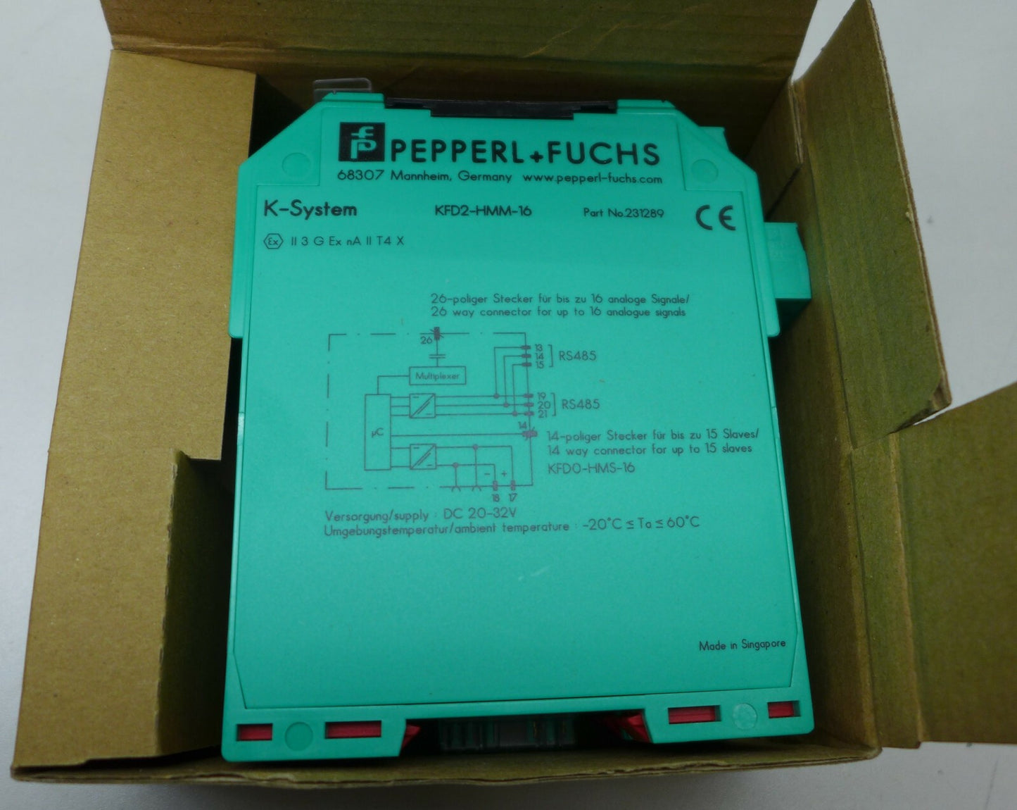 1pcs Pepperl+Fuchs KFD2-HMM-16 K-System safety relay