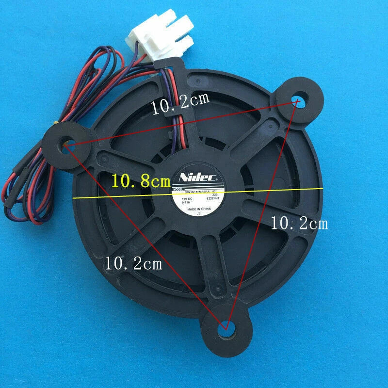 1x Nidec GW10C12MS2BA-52 DC12V 0.11A Haier refrigerator built-in cooling fan