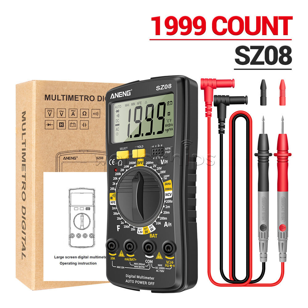 ANENG Digital Multimeter Professional Auto Voltmeter AC DC220V Resistance Tester