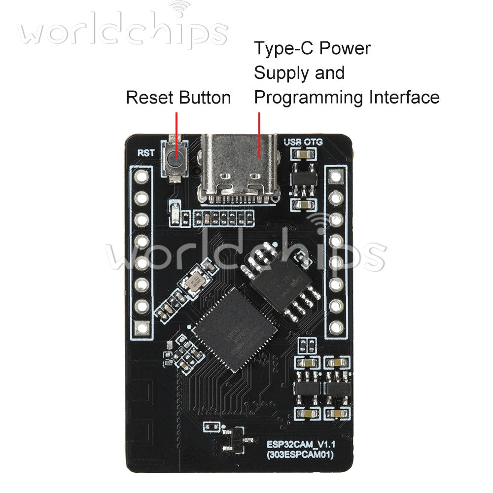 ESP32-S3-CAM WiFi Bluetooth development board Visual recognition module Type C