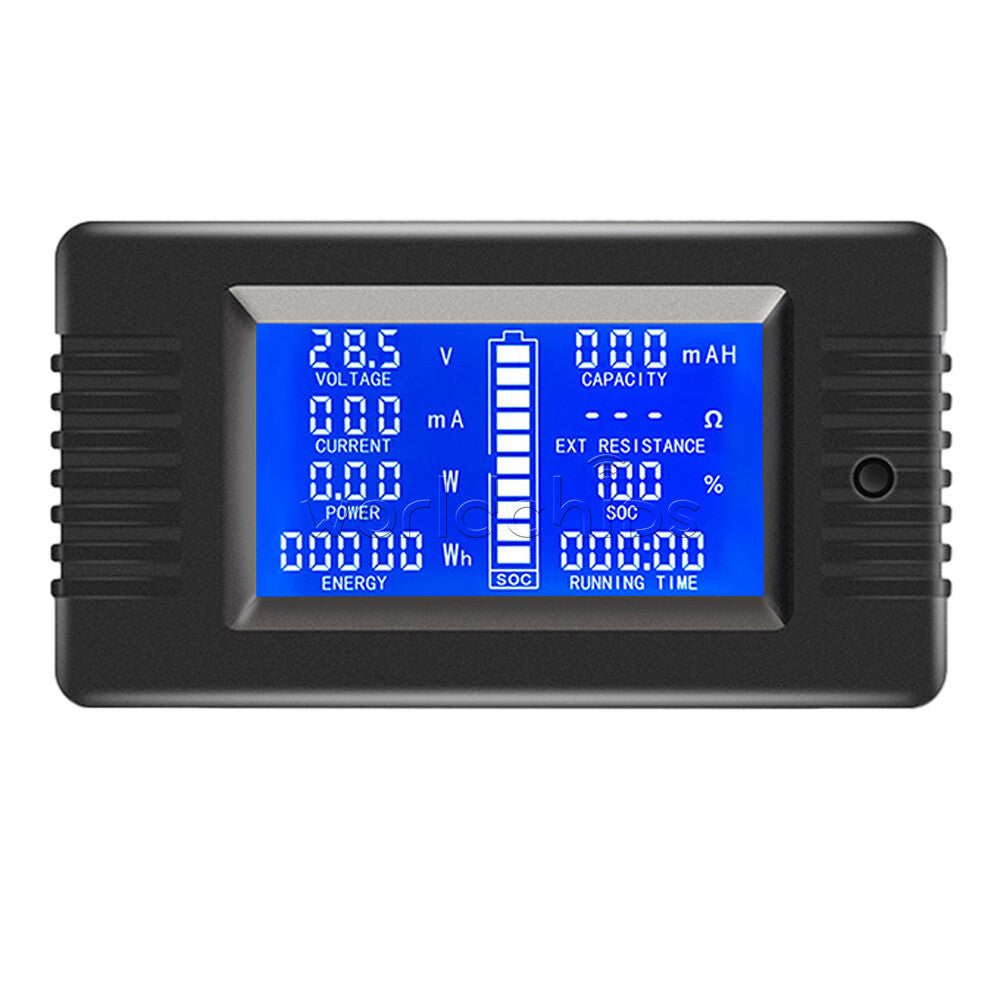 8-120V LCD Digital Voltage Current Power Meter Multifunction Battery Coulometer