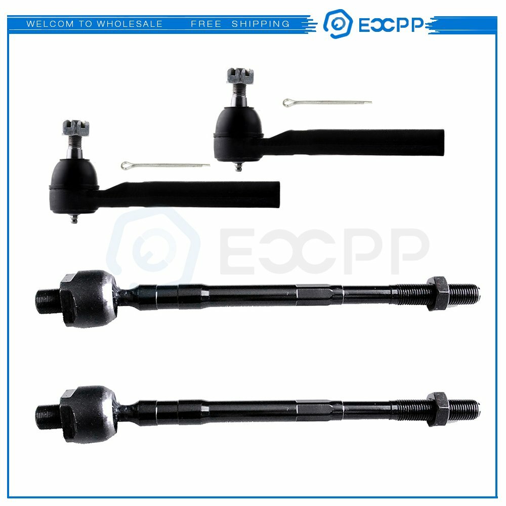 4pcs Suspension Kit Inner and Outer Tie Rod Ends for 2005-2006 07 Nissan Murano