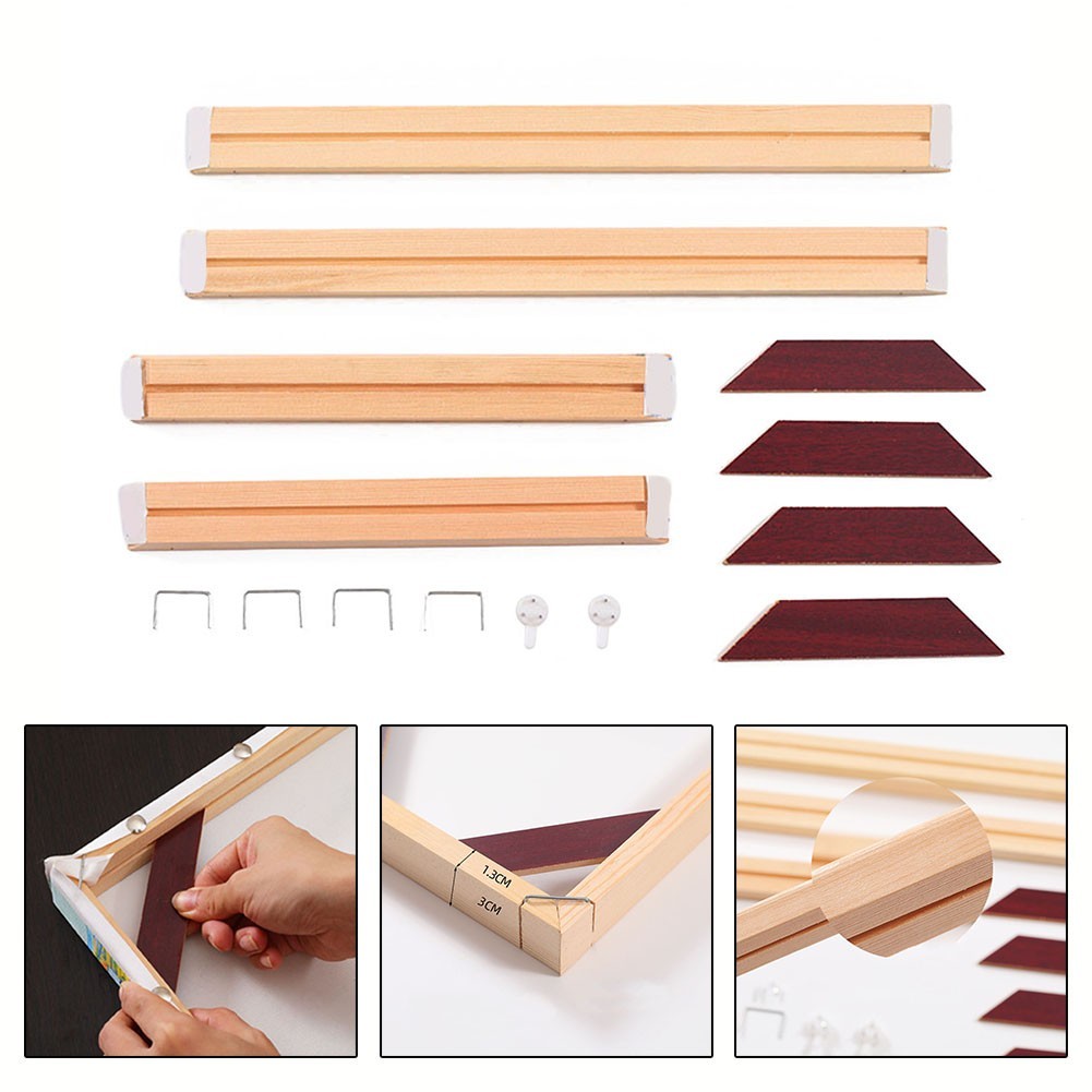 Easy Assembly Wooden Frame for Posters and Prints Long Lasting Durability