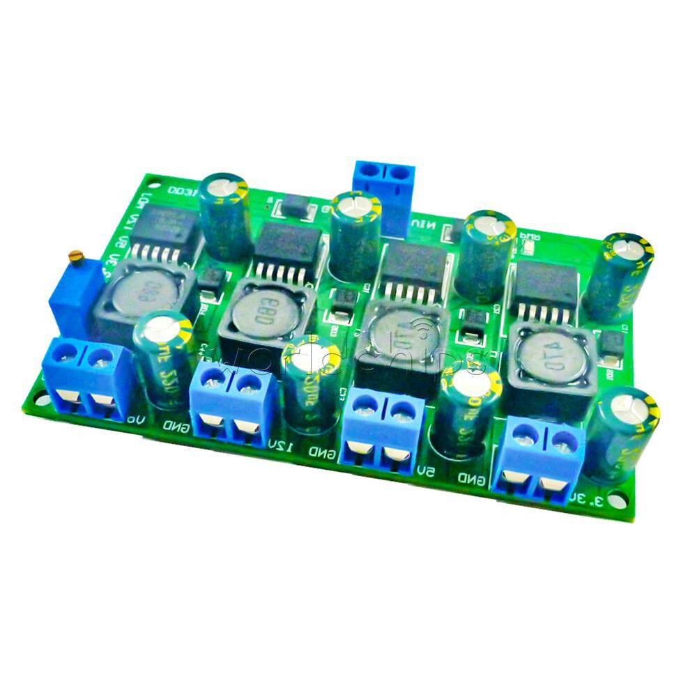 Adjustable 3.3V 5V 12V DC-DC Step-Down Buck Converter Power Module 3A 4 Channel