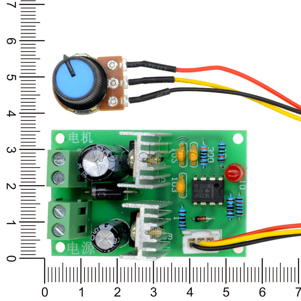 5x 3A 12V~36V 500KHz Pulse Width PWM DC Motor Speed Regulator Controller Switch
