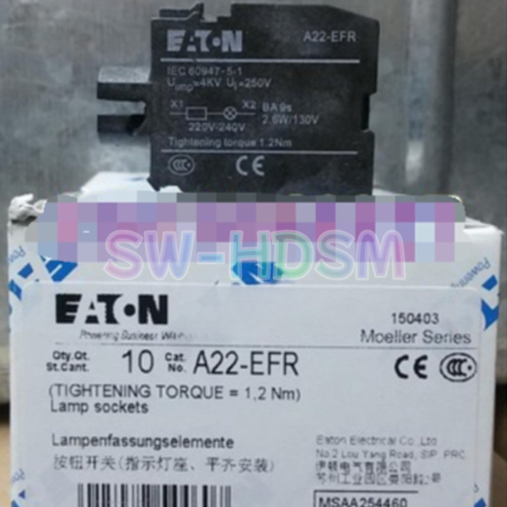 10PCS/Box  for EATON Indicator Lamp Holder Module A22-EFR Freight Free