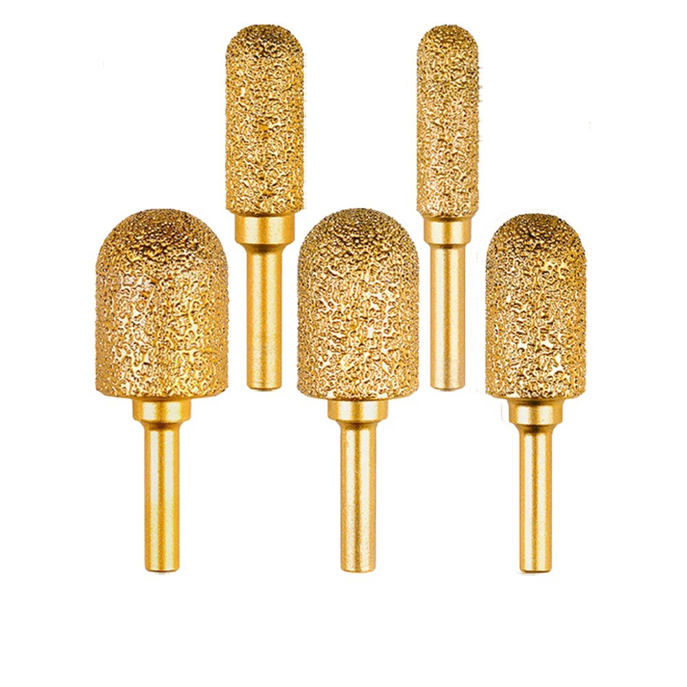 2PCS 820mm Drill Grinding Head Emery Burr for Metal Engraving and Crafts