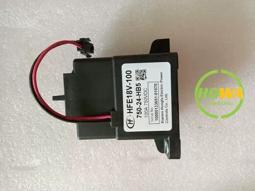 1/piece HFE18V-100 750-24-HB5 Hongfa High Voltage DC Contactor 750VDC100A Relay
