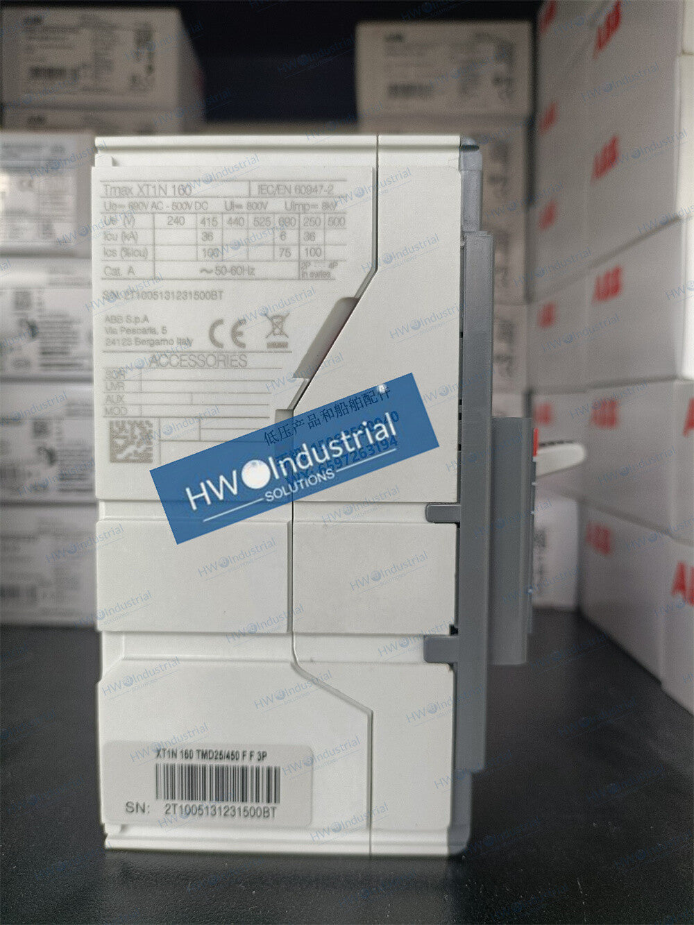 1/Piece XT1N 160 TMD25/450 FF 3P 25A  ABB Molded Case Circuit Breaker
