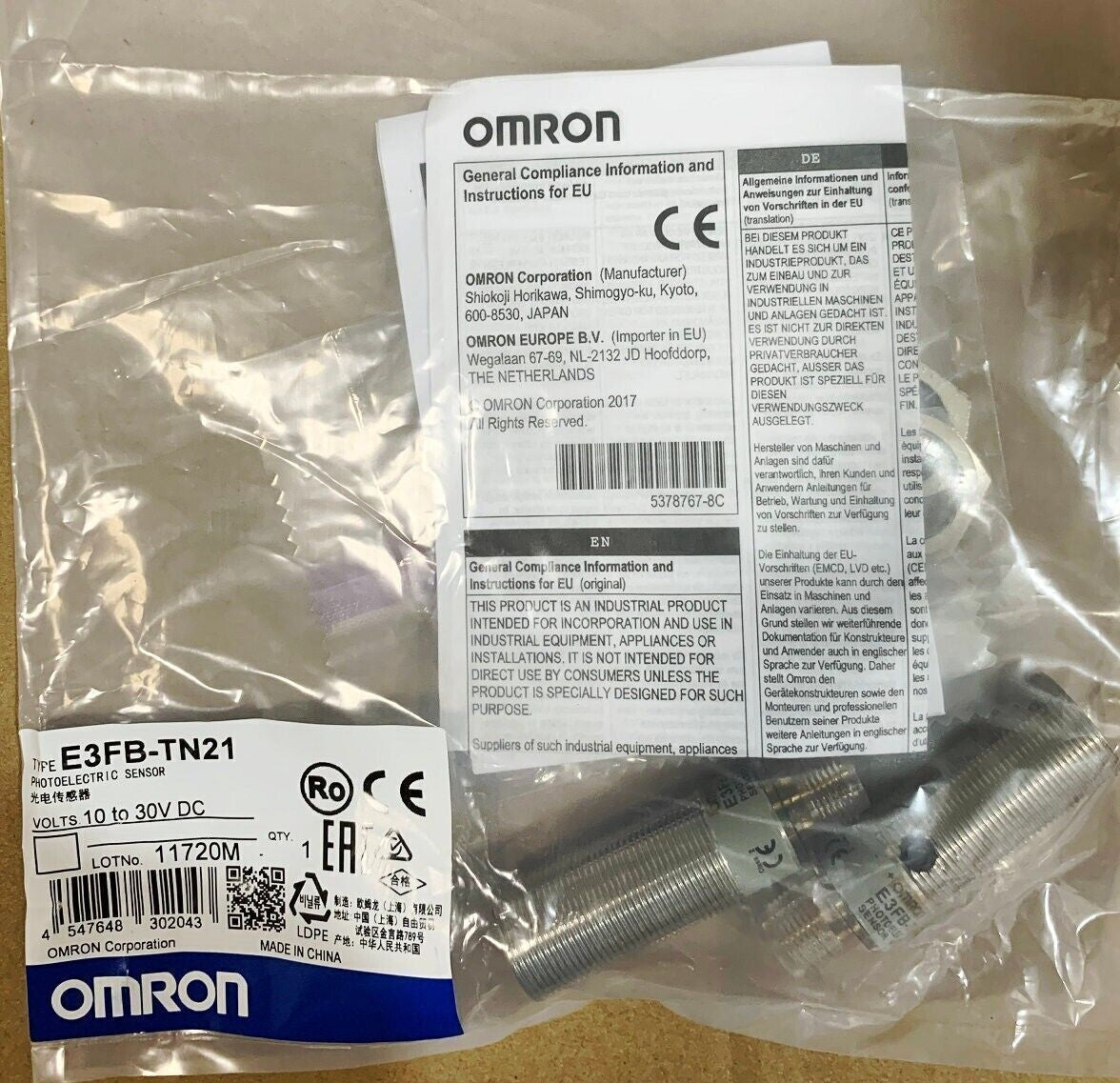 1 pair  For Omron E3FB-TN21 Photoelectric switch sensor