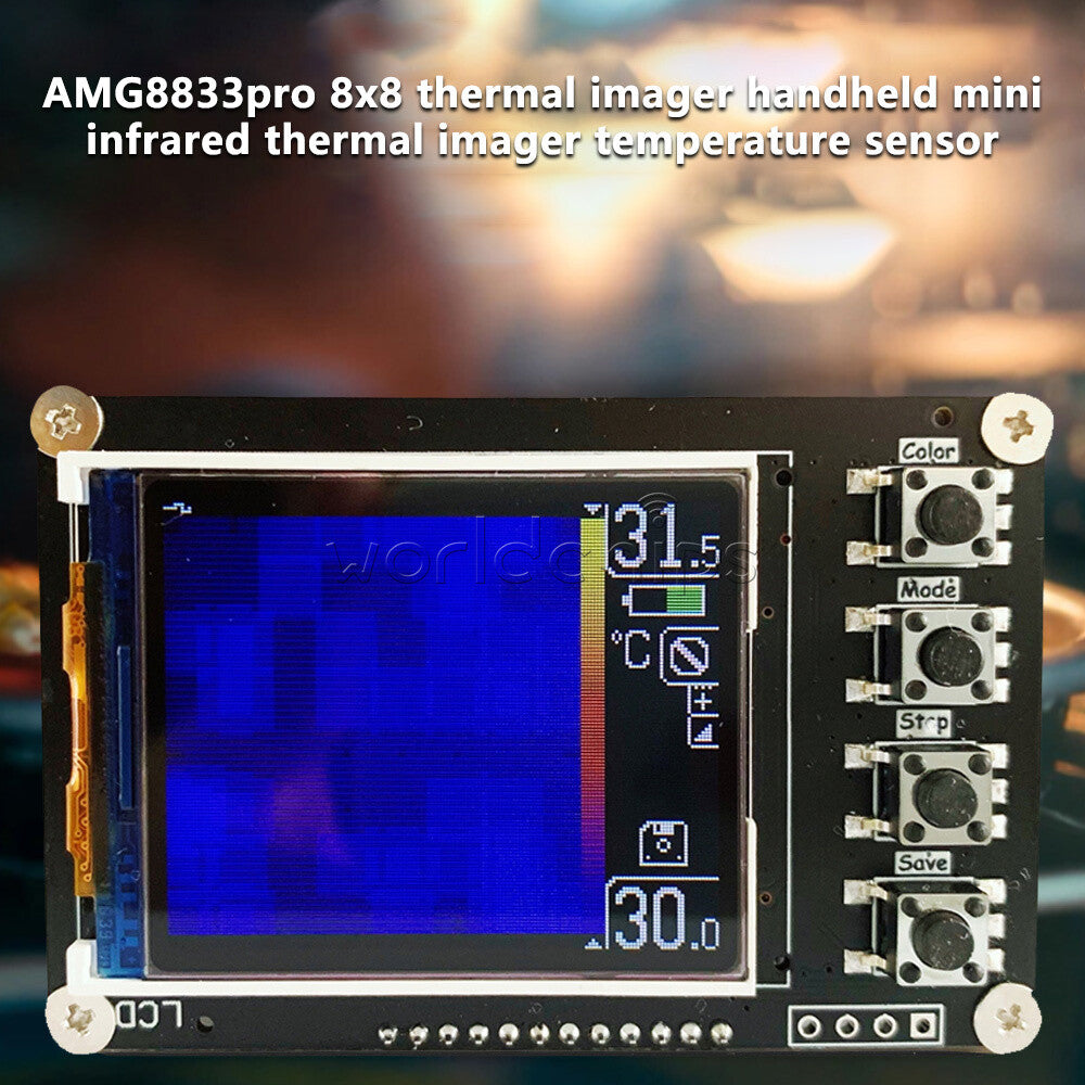 AMG8833PRO 1.6inch TFT Infrared Thermal Imager Handheld Thermograph Camera 0-80℃