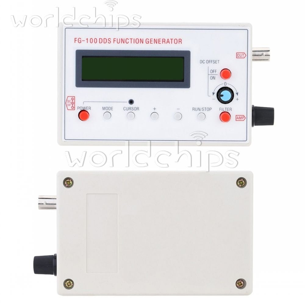 FG-100 DDS Function Signal Generator Module 1HZ-500KHz Sine + Square Wave