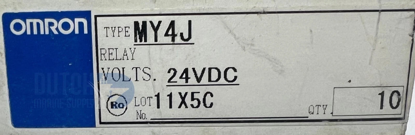Lot of 7X Omron My4j Relay 24Vdc