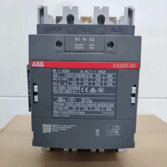 1/piece  ABB AC contactor AX260-30-11-80 AC220V 1SFL547074R8011 (