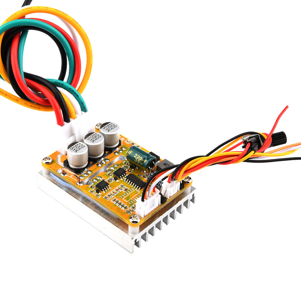 DC 5V-35V 15A 350W BLDC Wide Voltage 3-phase Brushless w/ Hall Driver Controller