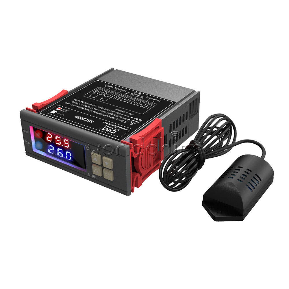 SHT2000 -20-60°C Temperature Humidity Hygrometer Thermostat Controller 110-230V