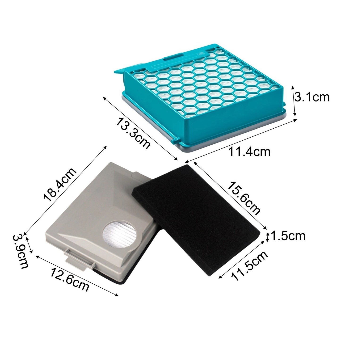 Vacuum Filter Replacement for Miele Boost CX1 Model 11639240 and Blizzard CX1