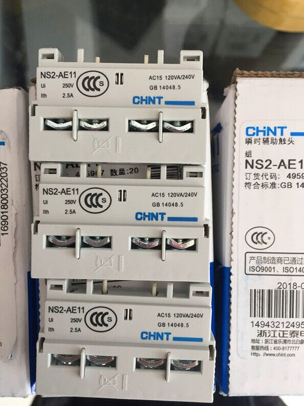 10PCS For Chint NS2-AE11 NS2AE11 Auxiliary Contacts 1NO+1NC