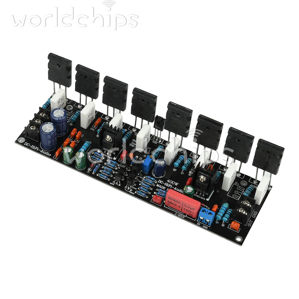 DC20-90V 400W Upgraded Single Channel Audio Power Amplifier 1943+5200 High Power