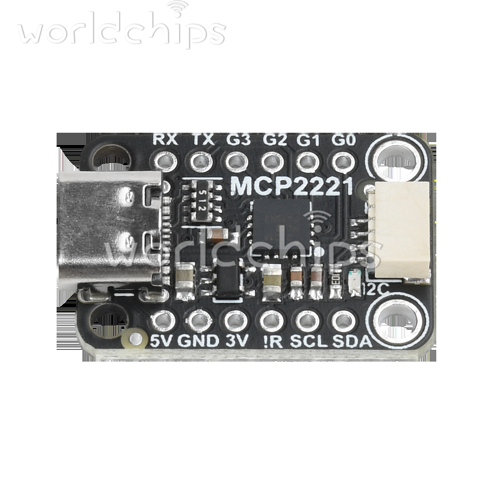 MCP2221A USB to GPIO ADC/I2C Converter Adapter Module Breakout Board Type-C
