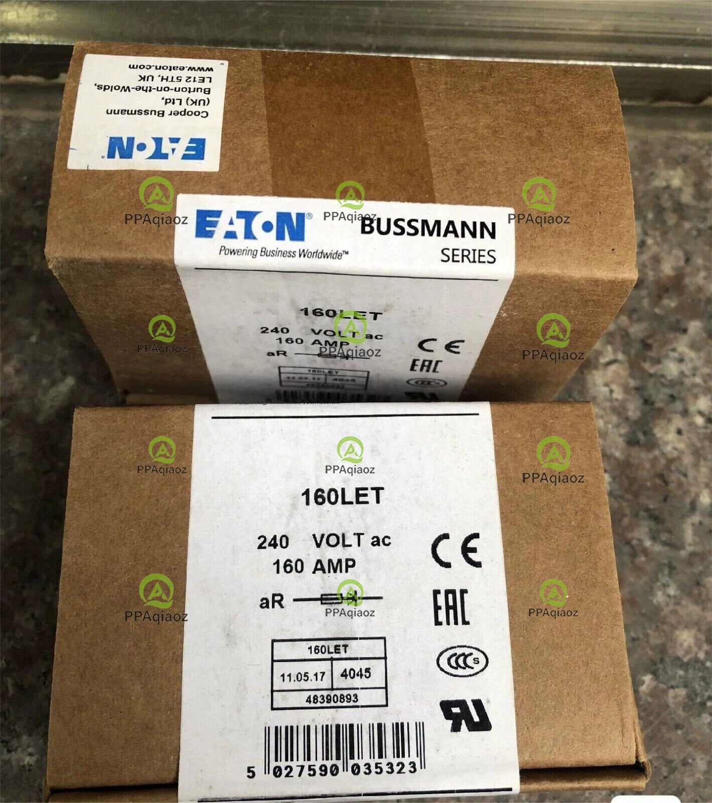 10PCS /BOX   BUSSMANN /EATON   160LET   FUSE   240Vac  160A . .