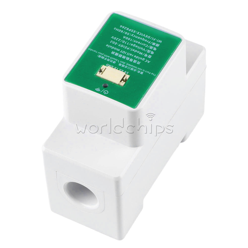 Din Rail Single Phase 100A WIFI Smart Energy Meter Power Monitor AC 110/220V