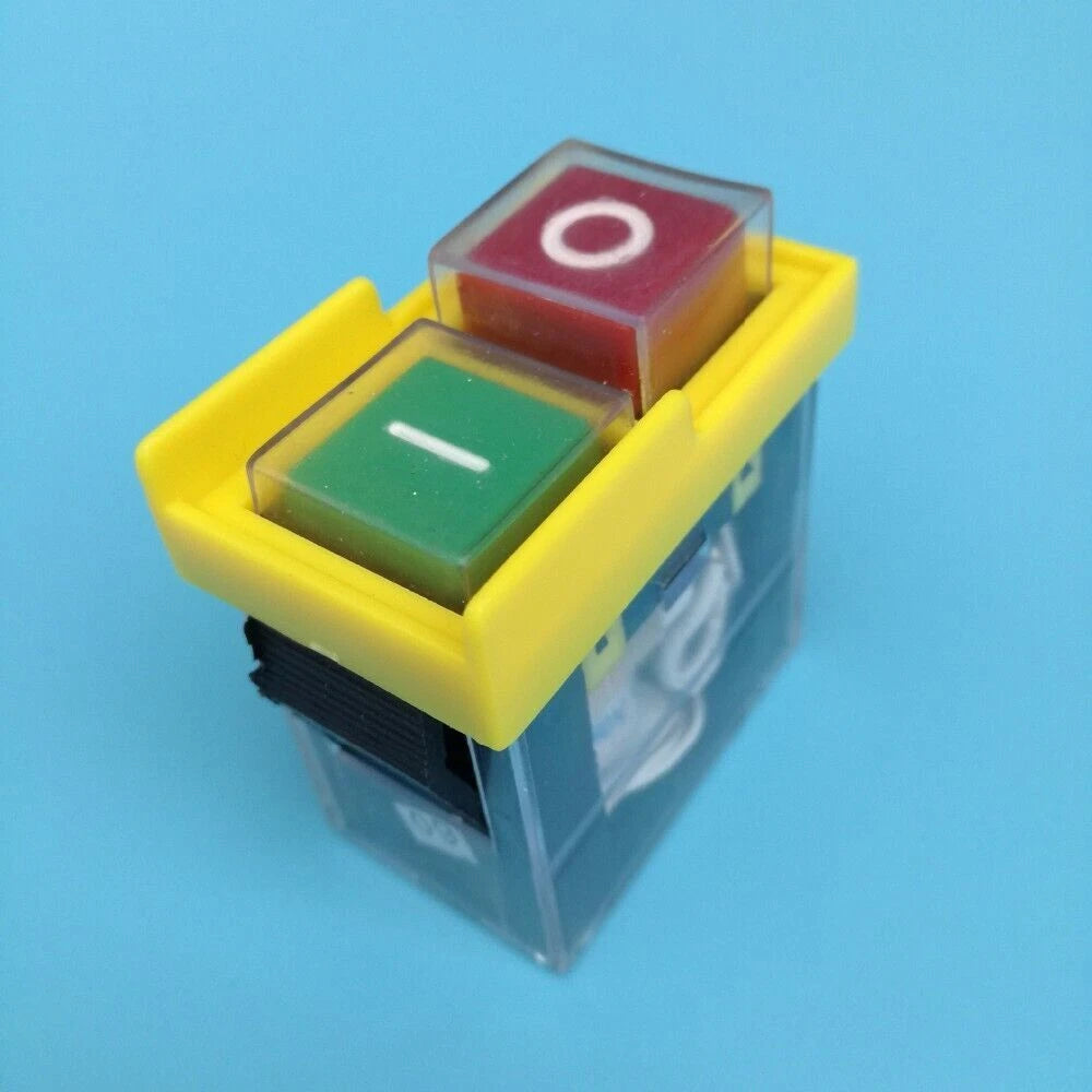 2x GAOYOU KJD6 5E4 250V 4Pins Drill Electromagnetic Waterproof Pushbutton Switch