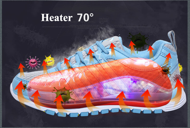 Blue Light Shoes Boots Socks Dryer PTC Heater Warmer Deodorizer Dehumidify Tool