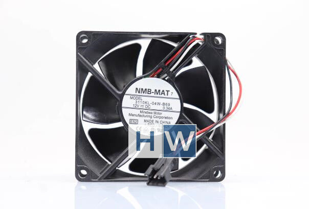 1PC 3110KL-04W-B69 3-wire NMB 8025 12V 0.34A 8CM Cooling Fan